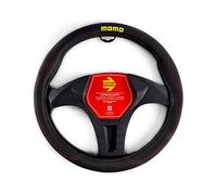 MOMO ELEGANT UNIVERSAL STEERING WHEEL COVER BLACK AND RED