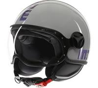 MOMO FGTR Classic Flip Jet Helmet, grey-blue, size XL for Men