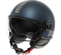 MOMO FGTR Evo Mono 2.0 Jet Helmet, blue, size M for Men