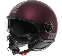 Jet Helmet Momodesign FGTR EVO Mono Matt Amarena/Silver