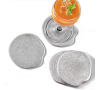 Momo Lifestyle Coasters for Drinks Drycup Stone Coaster Ultra Absorbent Made of Diatomaceous Earth Ideal for Wooden and Coffee Table Non Scratch Condensation Drink Coasters (4 Pack)