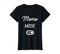 Momo Mode On Name Value Graphic T-Shirt, Women, Black, S