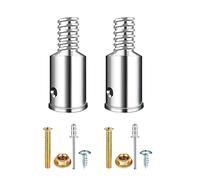 MoMo_moom 2Pcs Threaded Tip Replacement - Ultra Threaded Tip Repair Kit - Metal Threaded Handle Tips for 1" Wood or Metal Poles Pole Handle Replacement Extension Pole Adapter