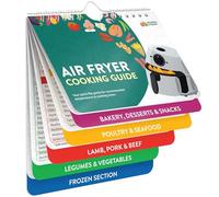 Momo & Nashi Air Fryer Cheat Sheet Magnets Cooking Guide Booklet - Cookbooks Instant Air Fryer Accessories Oven Cooking Pot Temp Kitchen Conversion,Multicolor,Large