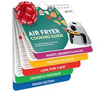 Momo & Nashi Air Fryer Cheat Sheet Magnets Cooking Guide Booklet - Cookbooks Instant Air Fryer Accessories Oven Cooking Pot Temp Kitchen Conversion,Multicolor,Large