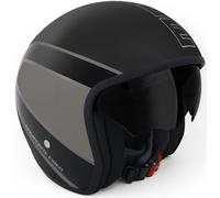 MOMO Raptor Jet Helmet Black Matt / Dark Silver, black matt/grey, size XXS (54)