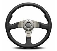 Momo RCE35BK1B Steering Wheel (Race 350 Leather/Air leather), 1 Pack
