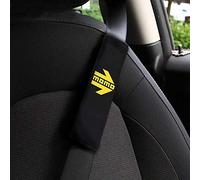 MOMO SET CAR SEAT BELT SHOULDER PADS BLACK/YELLOW
