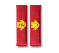 MOMO SET CAR SEAT BELT SHOULDER PADS RED/YELLOW
