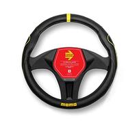 MOMO SUPERGRIP UNIVERSAL STEERING WHEEL COVER BLACK AND YELLOW