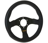 Momo TEA30BK0B Team 300 mm Leather Steering Wheel,Black