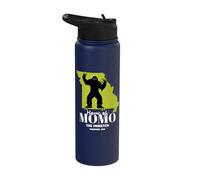 Momo The Monster Missouri State American Cryptid Stainless Steel Insulated Water Bottle