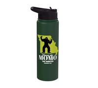 Momo The Monster Missouri State American Cryptid Stainless Steel Insulated Water Bottle