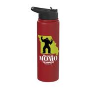 Momo The Monster Missouri State American Cryptid Stainless Steel Insulated Water Bottle