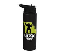 Momo The Monster Missouri State American Cryptid Stainless Steel Insulated Water Bottle