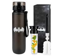 MOMO WAY DC Comics The Batman Drinking Bottle Tritan Water Bottle BPA Free Reusable for School Sports Fitness Gym Easy Closure Gift for Men Women and Children Batman 1000ml
