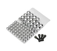 MOMOALA 75Pcs Chrome Bolt Topper Caps Cover Nut Kit compatible with Harley Davidson FLT-FLH