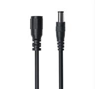 MOMOALA DC Power Extension Cable, 1 Meter Black PVC Copper Wire, 22AWG 2-Core Round Connector, 6.5x3.0mm Female to Male for Monitors, Routers, CCTV Cameras