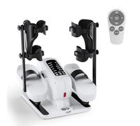 MOMODA Under Desk Elliptical Machine, 2 in 1 Electric Seated Pedal Exerciser with 12 Adjustable for Senior & Home & Office, Forward & Reverse