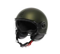 MOMO FGTR Evo Mono S26 Jet Helmet, green matt, size M (57/58)