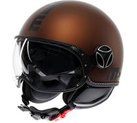 Momodesign FGTR Evo Mono, jet helmet XL Matt Dark Brown/Black