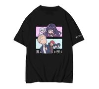 momogut Anime Fragrant Flower Blooms with Dignity T-Shirt Men Hip Hop Streetwear Kaoruko Waguri Tshirt Black Vintage T-Shirt