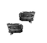 MOMOHCHGBT Front Lights For Dodge 2019-2023 For RAM 1500 2500 3500 Auto Headlights Assembly Upgrade Angel Eye Projector Lens LED Car Front Lamps Accessories LED Headlights(Type B one set)