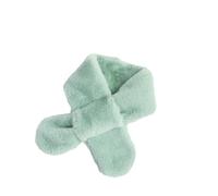 Momolaa Clearance Faux Fur Scarf Winter Warm Women Scarf Faux Fur Scarf for Lady Neck Warmer Cozy Furry Loophole Scarf Mint Green
