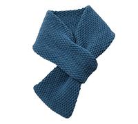 Momolaa Faux Fur Collar Scarf Women Ladies Warm Knitted Fashion Scarf Pull-Through Scarf Loophole Scarf Fall Winter Clearance #2_A
