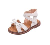 Momolaa Girl's Open Toe Gladiator Sandals size 5.5 Adjustable Ankle Strap Open Toe Summer Shoes for Kids Child Little Girl Easter Dress Shoes A1# Beige Footwear