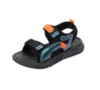Momolaa Kids Sandals Boys Sports Sandals Open Toe Hiking Walking Shoes 2-Strap Kid Summer Water Shoes Adjustable Strap Summer Sneakers Beach Shoes Mint Green Footwear UK 1.5