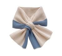 Momolaa Long Scarf Ladies Scarf Knit Scarf Color Block Neckwear Wraps Pull-Through Scarf Loophole Scarf Unisex Pure Color Winter Neck Warmer Women Scarf Winter Knitted Scarf A1-Blue