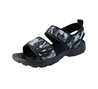 Momolaa Men's Arch Support Hook and Loop Sandal with Adjustable Strap size 8.5 Open Toe Orthotic Sport Athletic Walking Sandals for Man Outdoor Summer Beach Hiking Blue Trendy Footwear