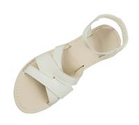 Momolaa Size 4 Sandals for WOMEN Summer 2025 Strappy Roman Shoes Crisscross Open Toe Elastic Ankle Strap Slip on Beach Comfortable Heels Slides Sandal Slippers White Footwear Clearance