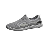 Momolaa Size 7.5 Closed Toe Sandals Men Wide Fit Mesh Sandals Slip on Mesh Shoes Cutout Breathable Summer Fisherman Shoes GY1 Footwear Clearance