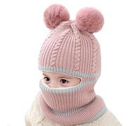 Momolaa Thermal Knitted Scarf Caps Earflap Kids Warm Hat Cycling Ski Thick Winter Toddler Baby Hood Windproof Hat Kids Hat Cowboy Hats for Kids