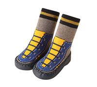 Momolaa Toddler Baby Boy Girl Cartoon Moccasins Non Slip Indoor Slippers Socks Anti-slip Socks for Toddlers Girls