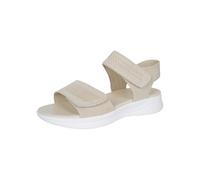 Momolaa UK 4 Orthopedic Hook and Loop Adjustable Sandals Womens Open Toe Lightweight Summer Shoes Walking Casual Outdoor Ladies' Soft Sport Sandals Beige Clearance
