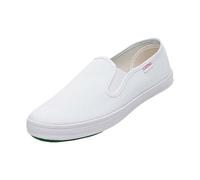 Momolaa Womens Plimsoles Lightweight Summer Canvas Slip On Trainer Pumps Size 5.5 White