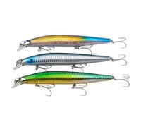 momolures Bass Lures Silent Minnow 140F 25g Silent Assassin Style sea fishing lure seabass (3 Pieces Assort #02)
