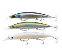 momolures - Bass lures ZODIAC 120 SW 22g super long cast sinking minnow for saltwater game fishing (3pcs Assort #07)
