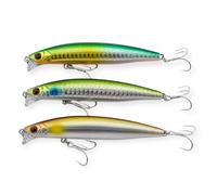 momolures - Shining Minnow Shore 97F-SSR 97mm Super Shallow Runner for Bass Saltwater lure fishing (3pcs Assort Set)