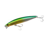 momolures - Shining Minnow Shore 97F-SSR 97mm Super Shallow Runner for Bass Saltwater lure fishing (GREEN SHINER)