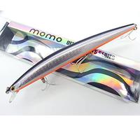 momolures - Shore Line Minnow 170F Double Wire Silent Weight Transfer System for Bass, Seabass, Salmon lure Fishing (BLACK BACK OB)