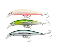 momolures - Tide Control Minnow 95 120 lip in belly system for Bass, Seabass, Salmon lure fishing. (95mm 3pcs Assort #02)