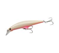 momolures - Tide Control Minnow 95 120 lip in belly system for Bass, Seabass, Salmon lure fishing. (95mm - PEARL WHITE PB)