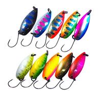 momolures Trout Fishing Spoon lure TIMO Native Color 2.8g 3.5g 4.2g Assort Set Forest MIU Style (3.5g - 10pcs Assort)