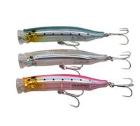 momolures - ULTIMA POPPER 120 30g Floating lure for Bass, Seabass, Bluefish fishing (3pcs Assort #03)