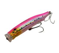 momolures - ULTIMA POPPER 120 30g Floating lure for Bass, Seabass, Bluefish fishing (CLEAR PINK IWASHI)