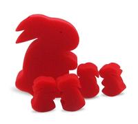 MOMOMAGE 1 Set Funny Magic Sponge Rabbits Magic Tricks Close up Easy to Learn Magic Prop Red